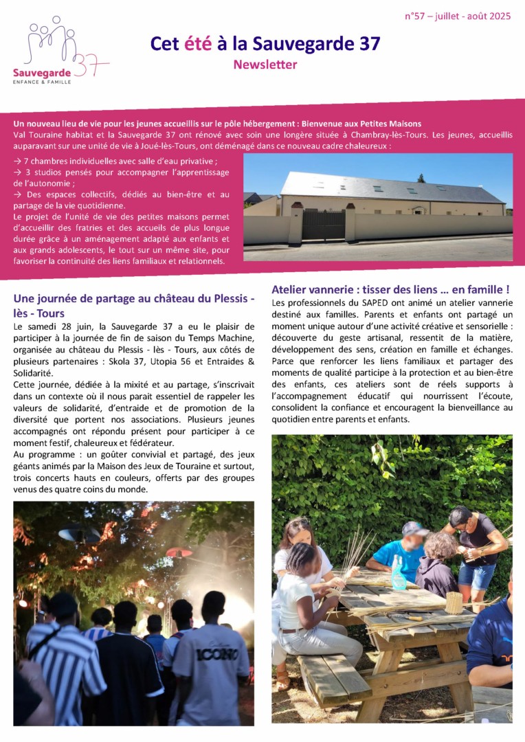 newsletter été 2025 sauvegarde 37