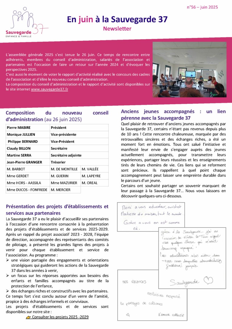 newsletter de juin 2025 - sauvegarde 37